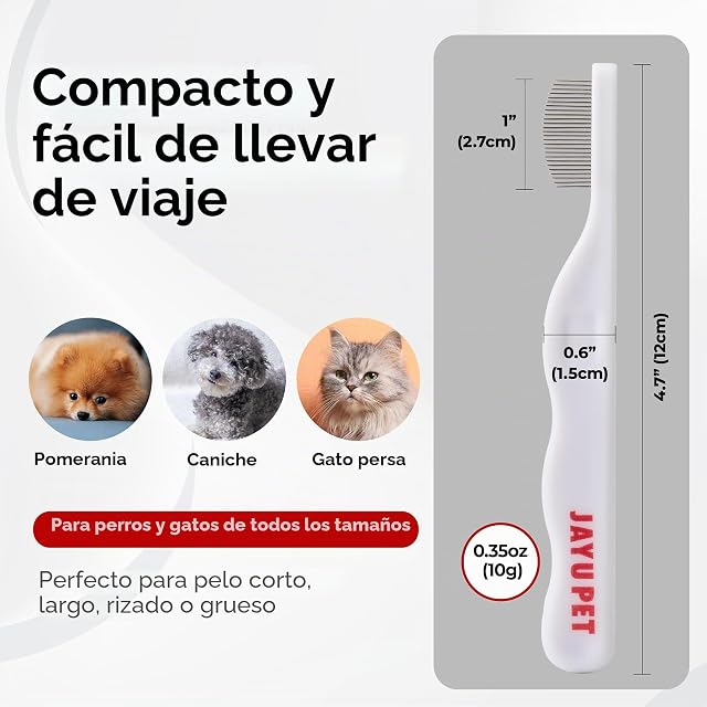 Foto 8 de 8 de JAYU PET Peine de aseo facial, peines para ojos de perro