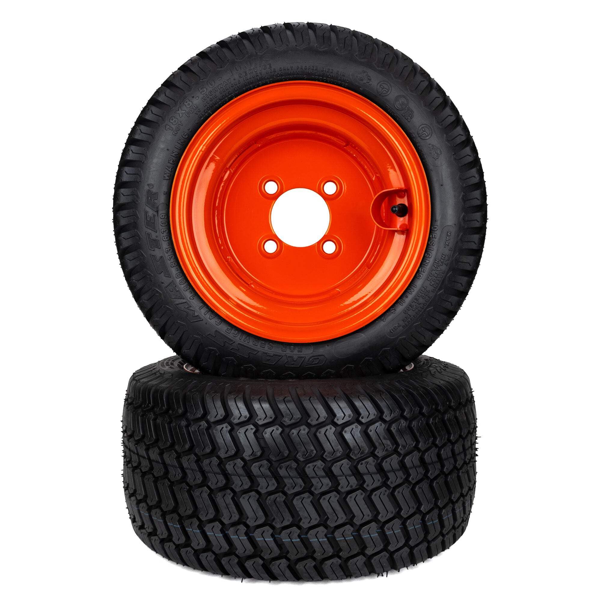 たいたい Kubota BX Series Turf Tire Assemblies 18x8.50-10