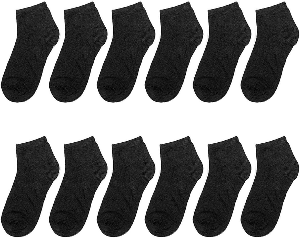 Falari Boys Cotton Socks, Toddler Kids Size, 12 Pairs, Ankle Socks for School Day Wear Falari Boys Cotton Socks, Toddler Kids Size, 12 Pairs, Ankle Socks for School Day Wear