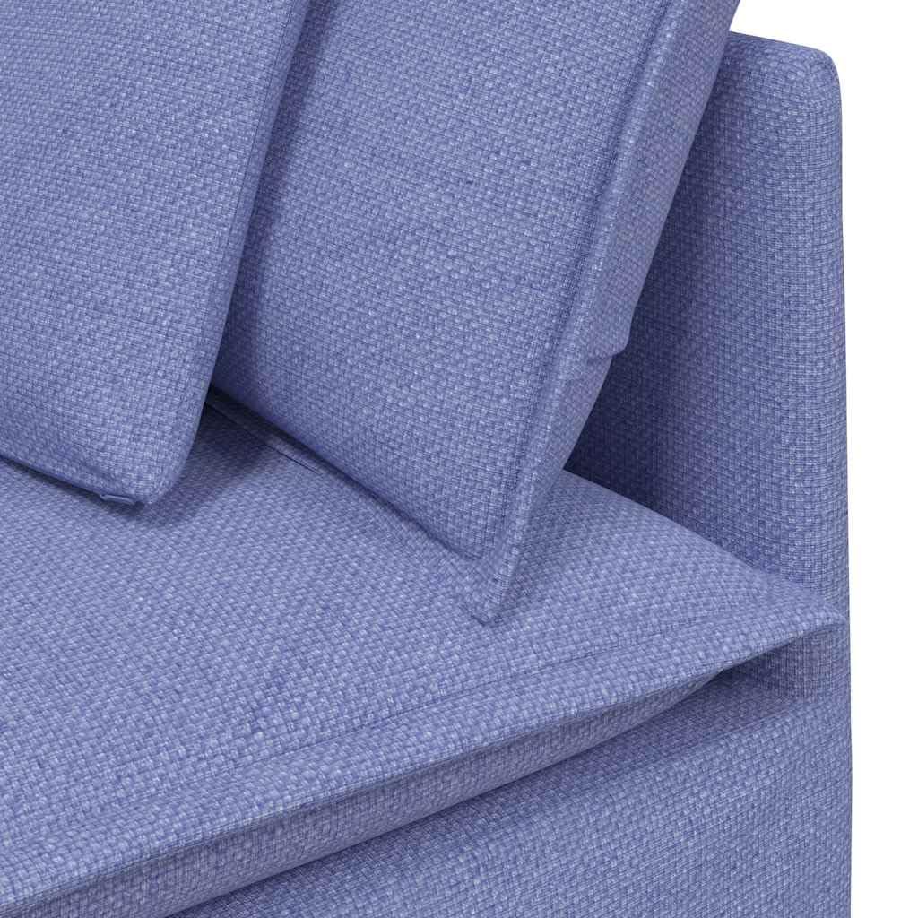 Divano modulare con cuscino, colore blu jeans, divano angolare flessibile con imbottitura in tessuto, panca durevole, per soggiorno, camera degli ospiti, angolo relax
