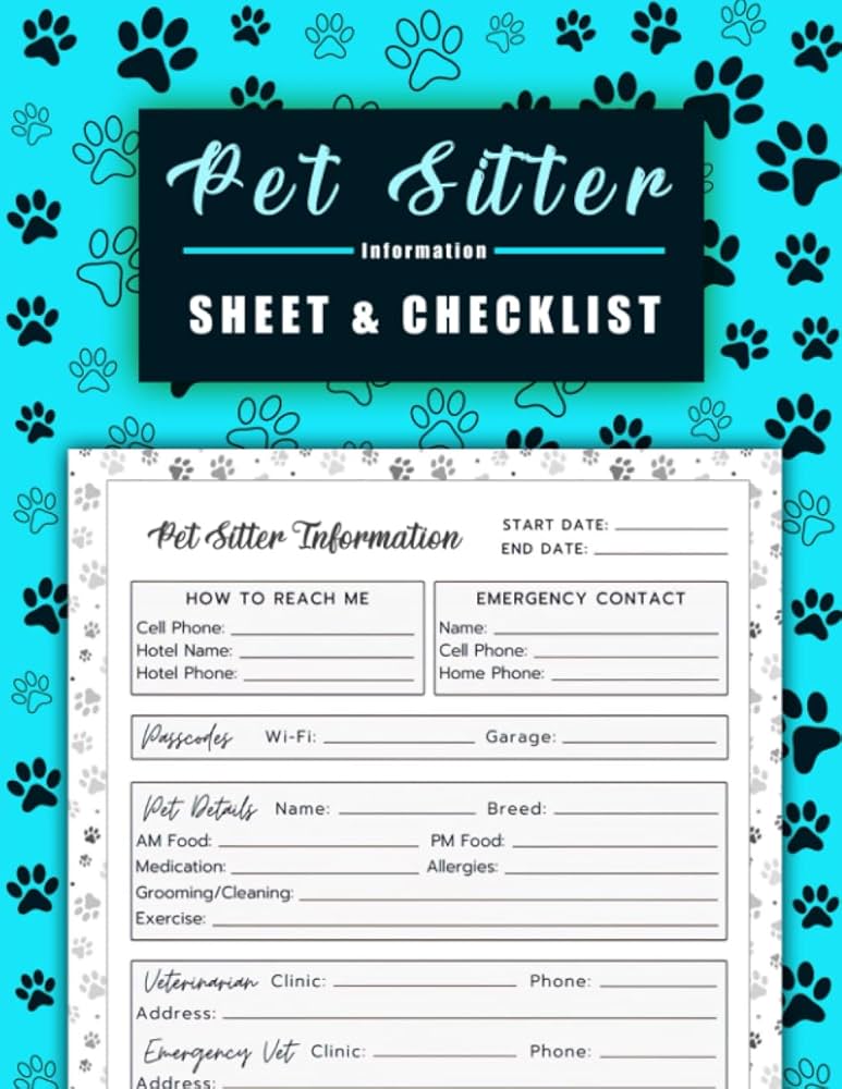 pet-sitter-information-sheet-checklist-leave-your-pets-in-safe-hands-pet-sitter-pet for Free Printable Pet Sitter Instructions Template Pet Sitter Information Sheet & Checklist: Leave your Pets in Safe Hands Pet Sitter | Pet for Free Printable Pet Sitter Instructions Template