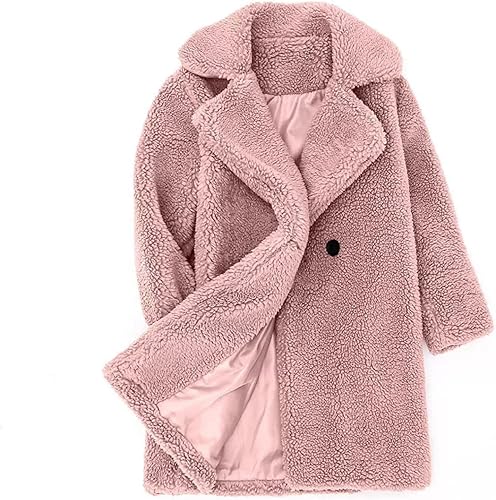 Miniatura 2 de Abrigo largo de peluche de piel sintética para bebés y niñas chaqueta rompevientos cálida para niñas pequeñas