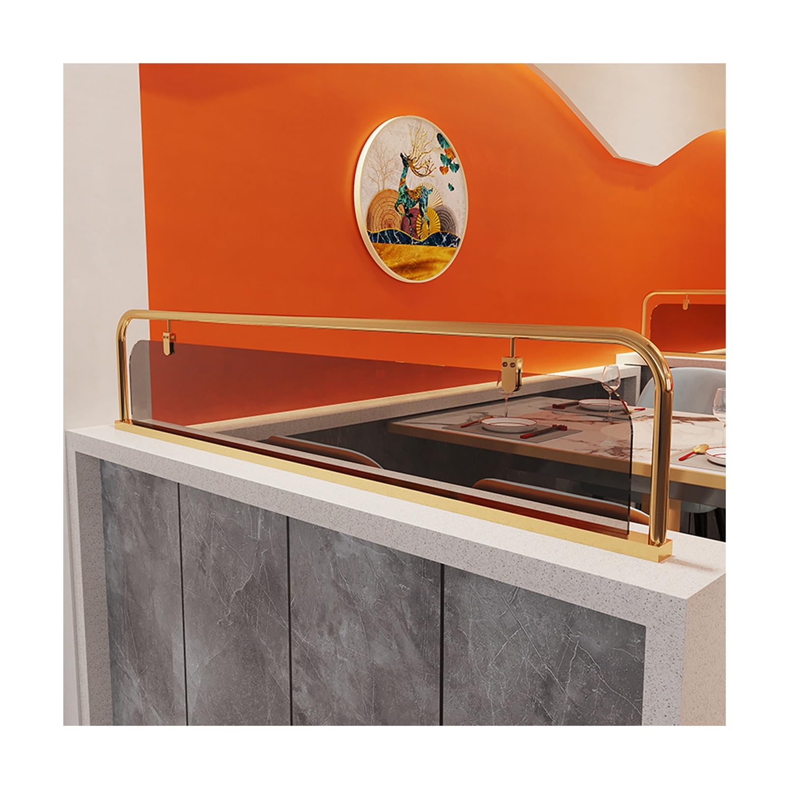 Séparateur de pièce chic pour créer une ambiance intimiste au bar