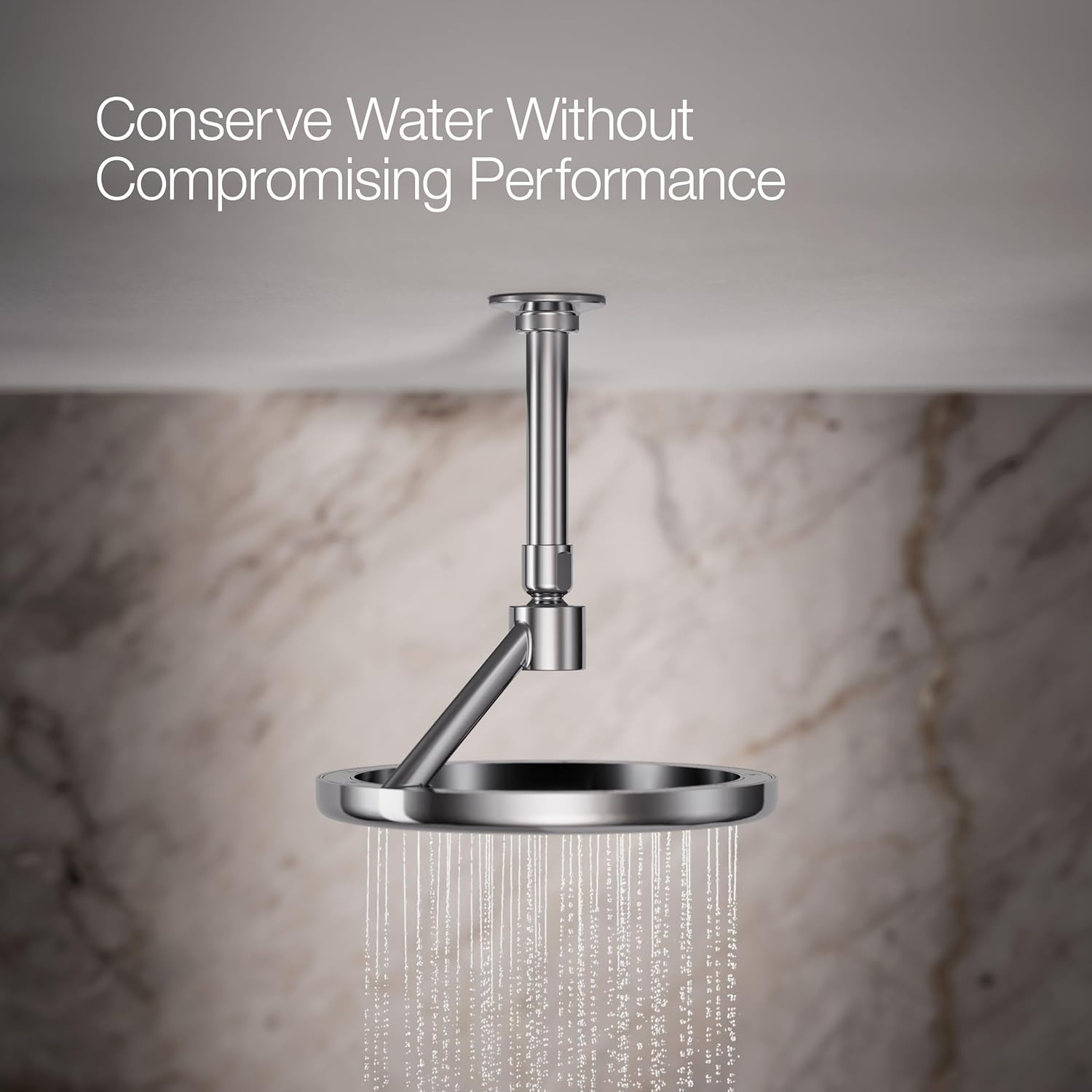 Kohler 26301-CP Statement® Open Rain iconic single-function rainhead," 2.5 gpm, Polished Chrome