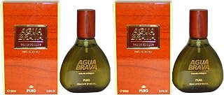 Agua Brava 100ml EDC Spray by Puig (Pack of 2)