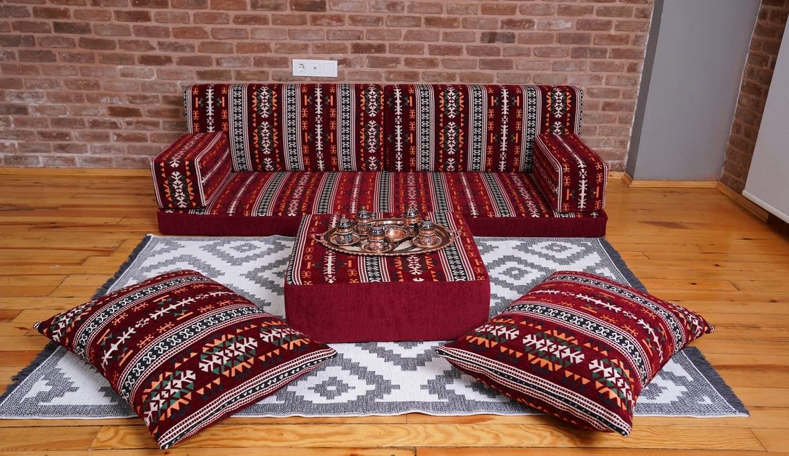 Buy Premium Single Sofa Set, Arabic Sofa Set, Floor Cushions, Arabic