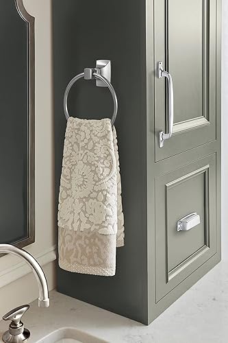 Miniatura 2 de Amerock BH3601226  Toallero cromado  Toallero de 7-716 pulgadas (7.441 in) de longitud  Highland Ridge  Toallero de mano para pared de baño  Soporte