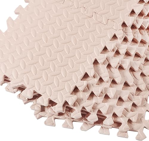 Miniatura 7 de Shihanee 64 tapetes de espuma para bebé, tapetes de juego a granel con bordes entrelazados para niños, bebés, sala de juegos, guardería, gimnasio