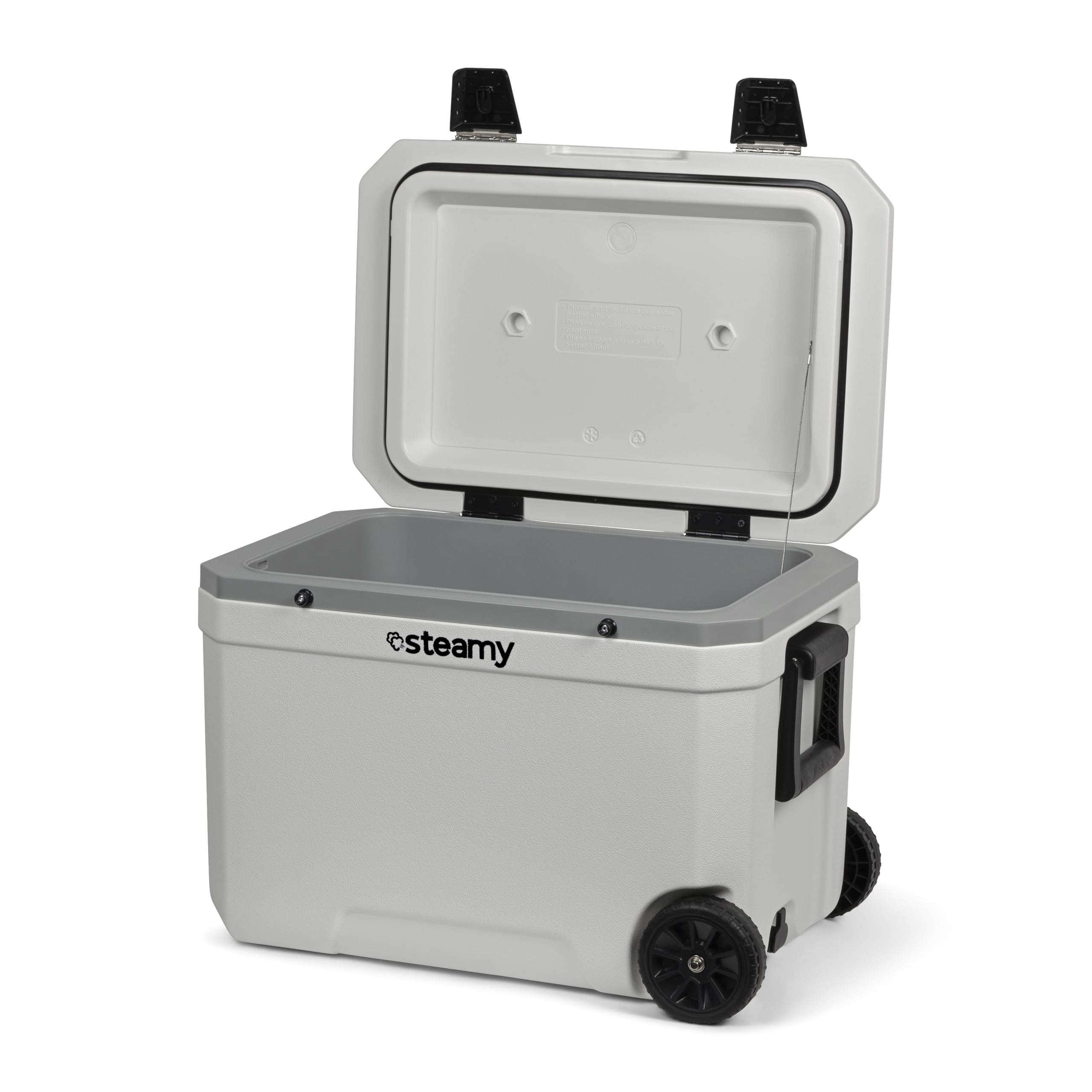 Steamy Marine 45 Nevera Pasiva con Ruedas, 45 litros, Blanco