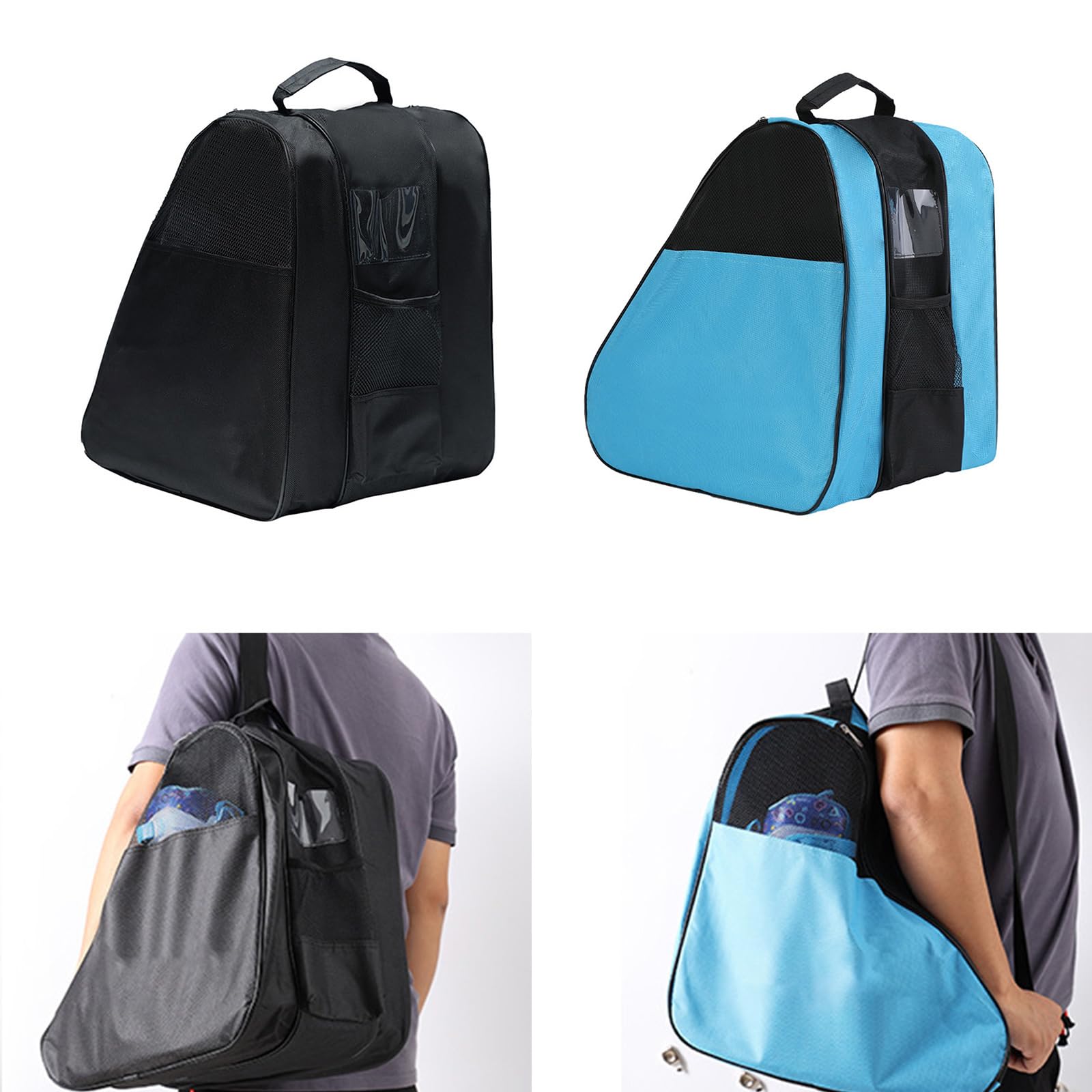 Kangnice Roller Skates Bag Ice Skates Bag Skating Shoes Storage Bag Large Capacity Inline Skates Bag For Skating Enthusiasts