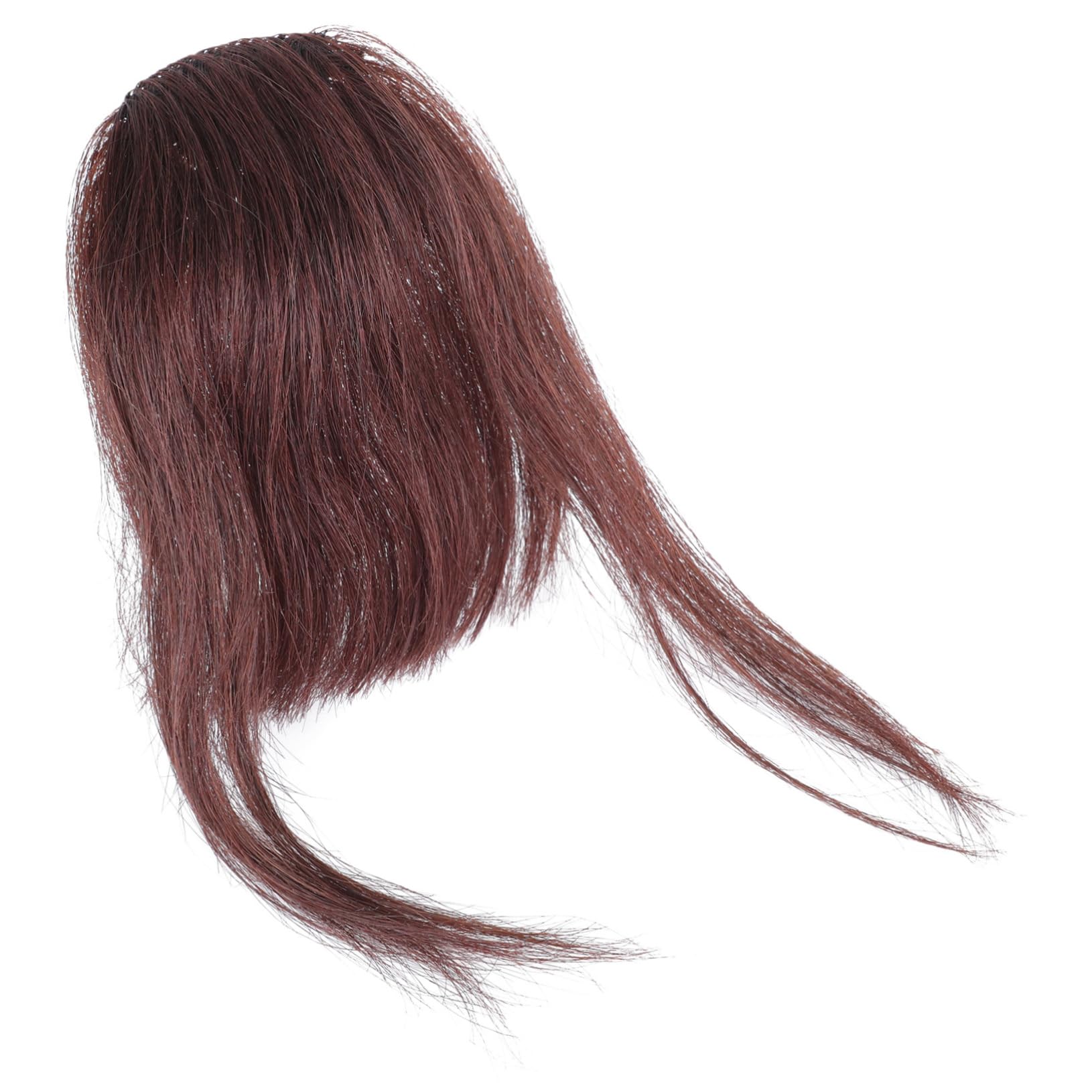 FRCOLOR 3 Piezas Peluca Aire Flequillo Santificar Clip De Mujer Flequillo De Cabello Humano Clip De Flequillo Rizado En Halloween Víspera De Todos Perder Pelo De Verdad Acortar
