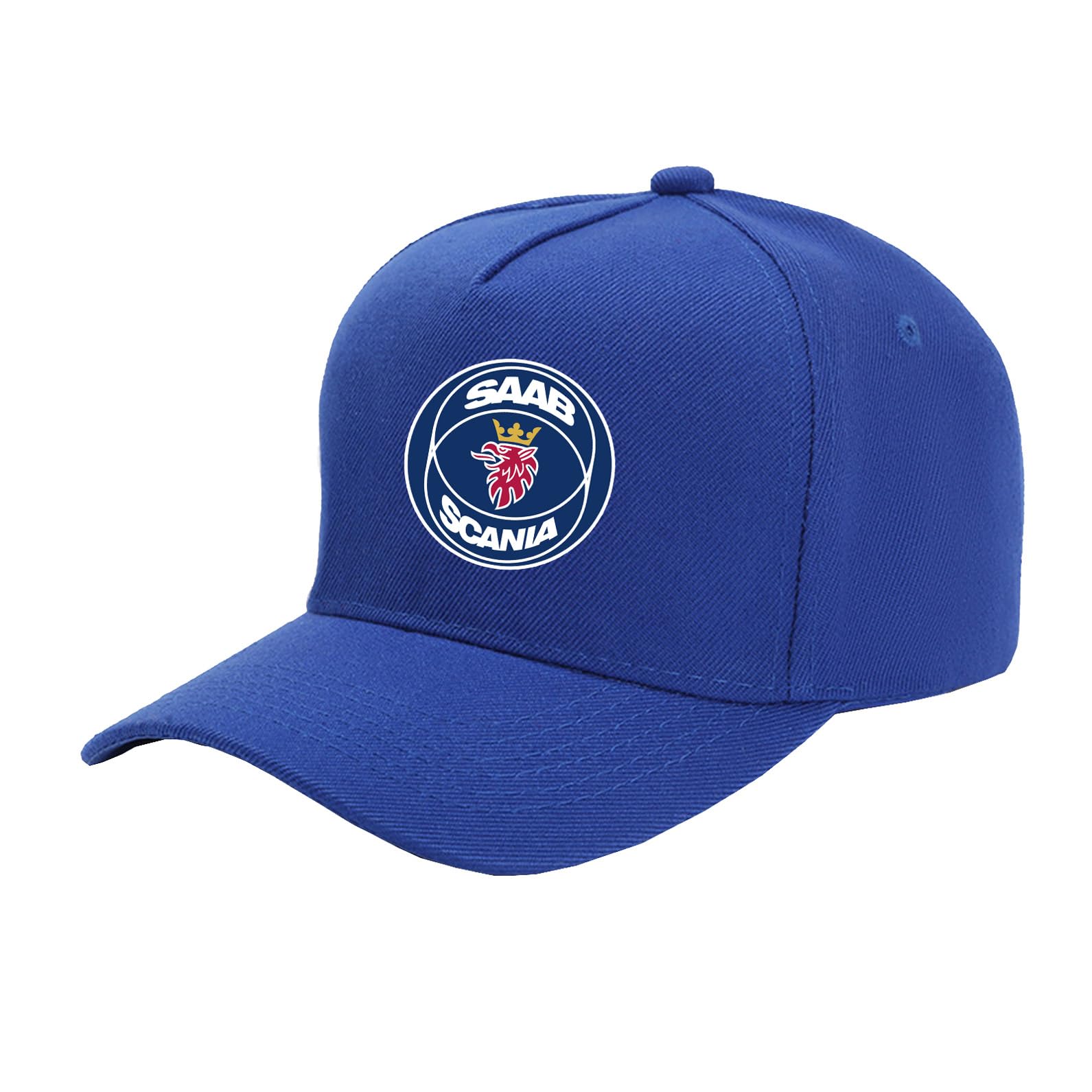 Fbwzsag Unisex Royal Blue Baseball Cap Printed Ball Cap For Saab Breathable Plaintone Trucker Hat Sportstyle Dad Hat Adjustable Lightweight Snapback Hat-||One Size