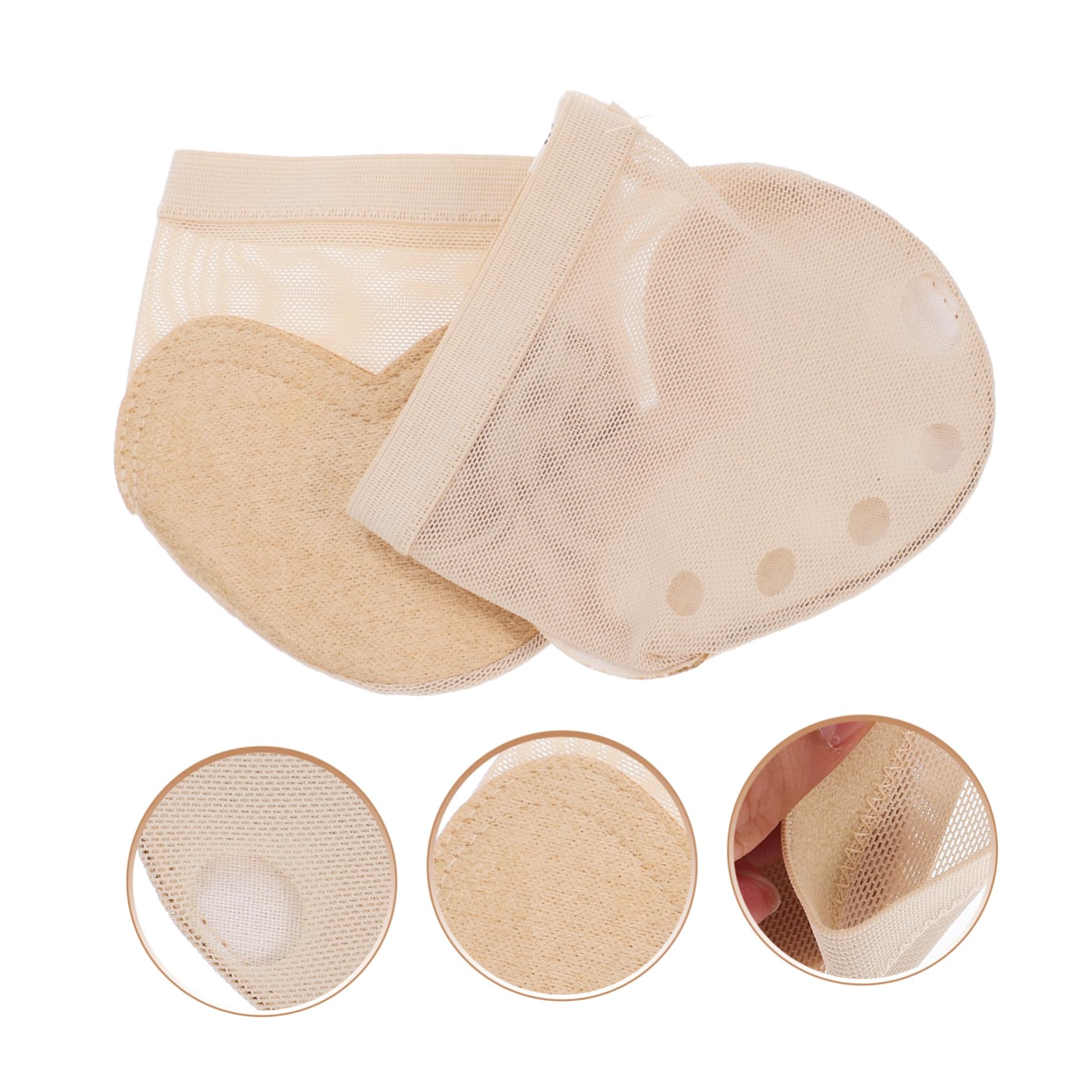 Milisten 1 Pair Womens Half Sole Ballet Foot Thong Moden Dance Paw Pads Shoes Fitness Size