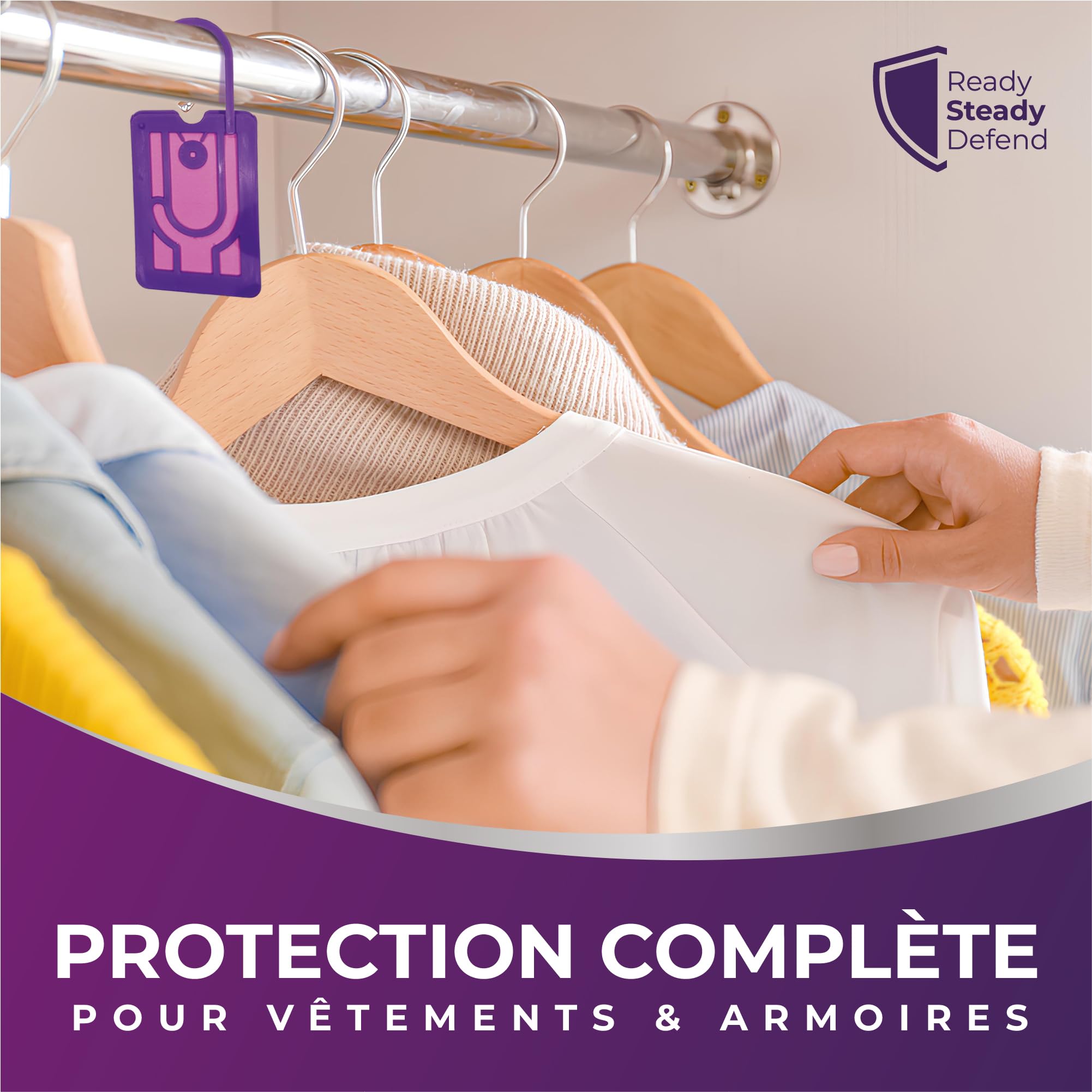 Anti-mites Textiles Lavande | Répulsifs à mites de vêtements Puissant