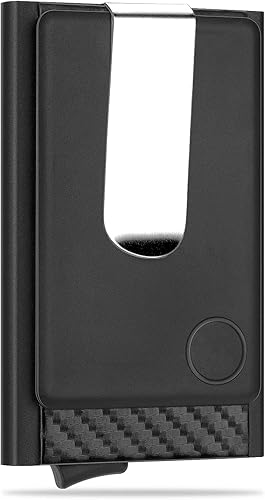 Cartera Stealth con tarjeta de seguimiento delgada - Carteras inteligentes con seguimiento desplegable para hombres con protección de bloqueo RFID -