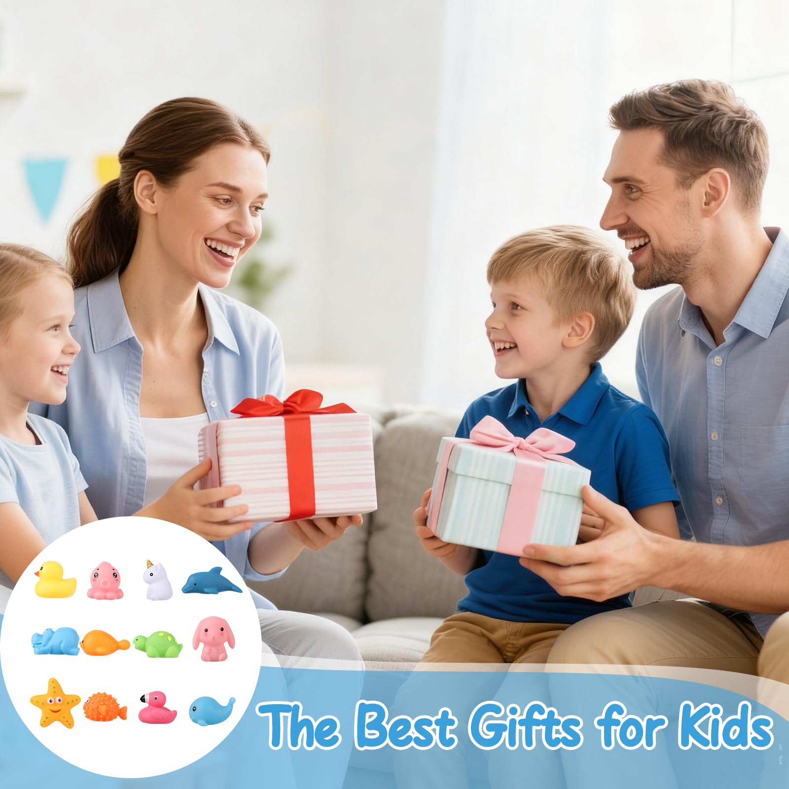 Juguetes de baño luminosos para bebés, paquete de 12 unidades | Juguete de baño para bebés de 1 a 3 años, cambio de color