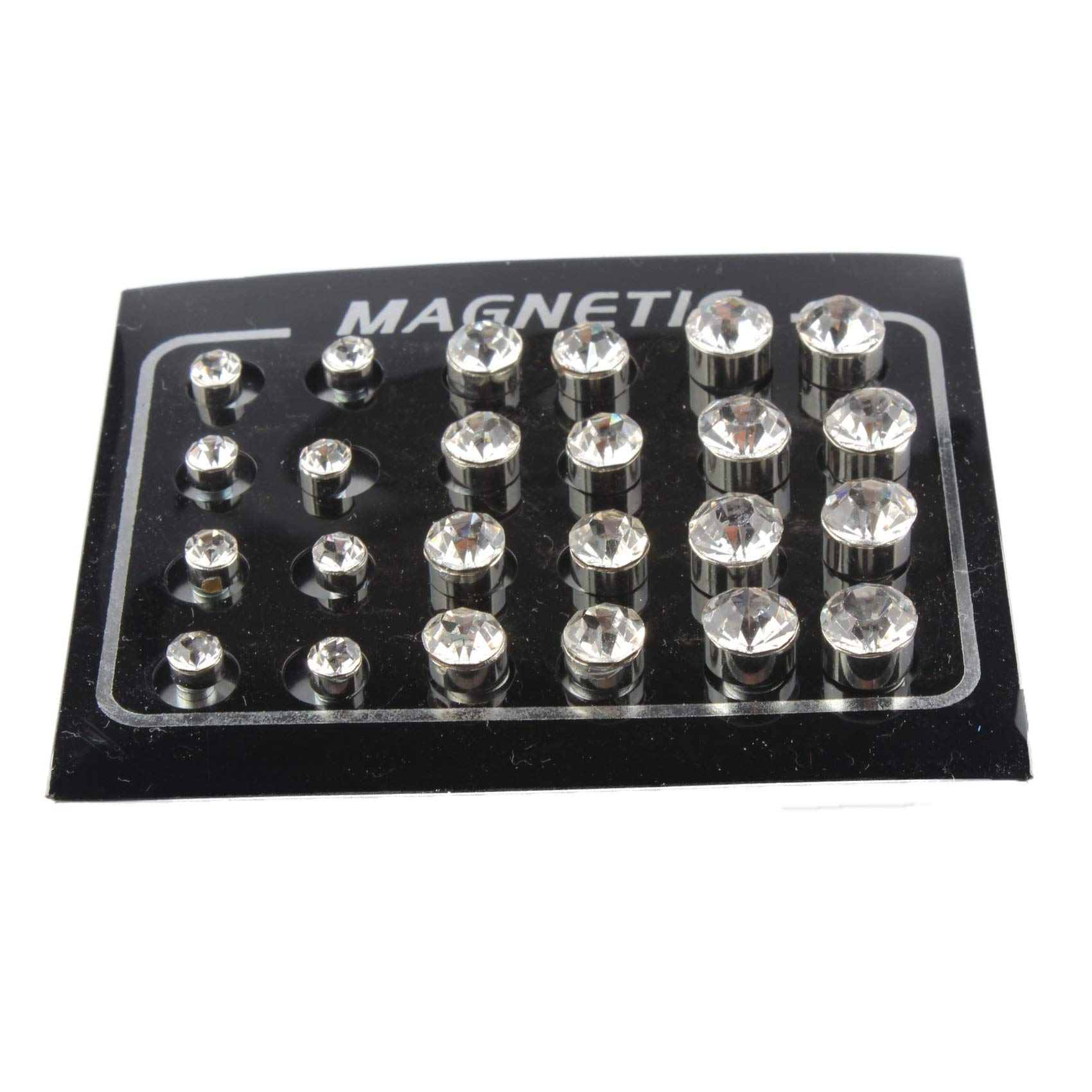 4 Paia Di Orecchini Magnetici In Acciaio Inossidabile Per Uomo