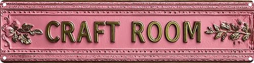 Vintage Tin Craft Room Sign Retro Metal Sign Suitable For