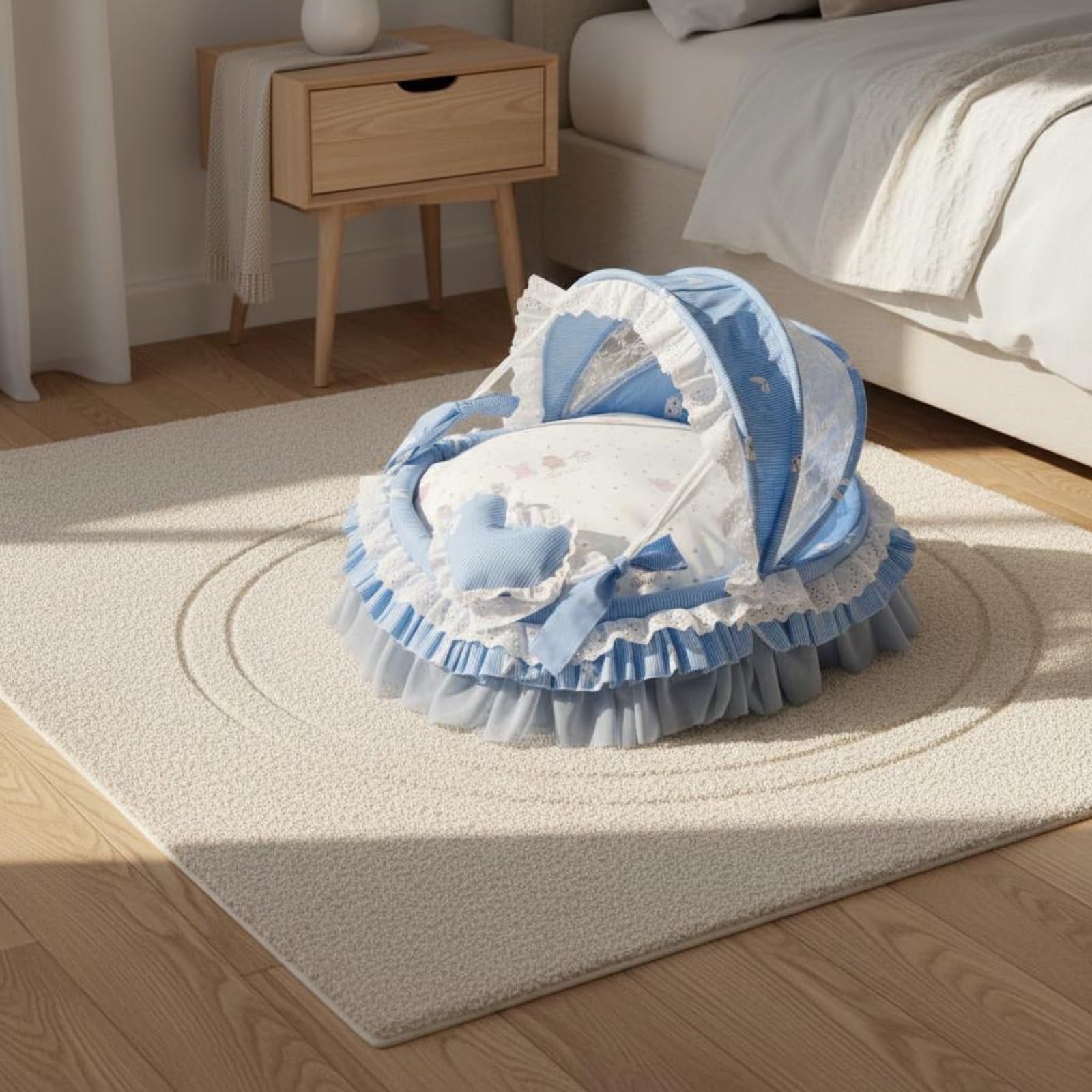 predolo Cuccia Portatile per Gatti, Cuccia Gatto Interno Antigraffio Semichiuso Nido, Lettino per Gatto Morbido e Leggero, Retro Chinese
