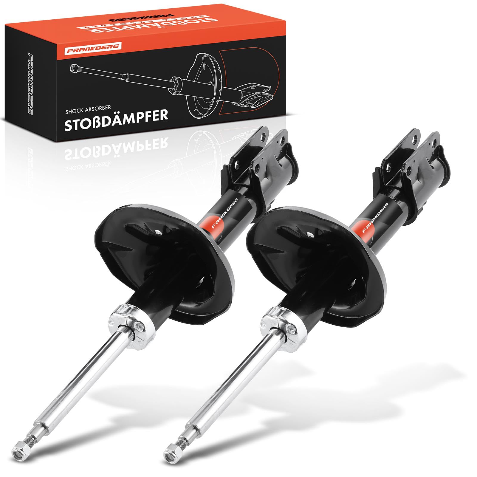 Frankberg 2 ammortizzatori anteriori da 551 mm a pressione di gas MR353742 | Compatibile con: Pajero Pinin H6W H7W