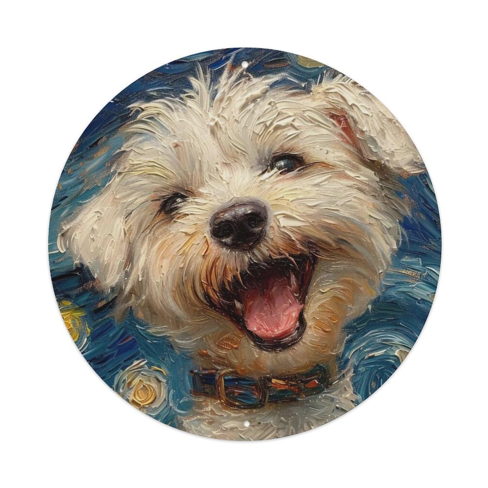 Animal Stars And Dogs Metal Tin Sign