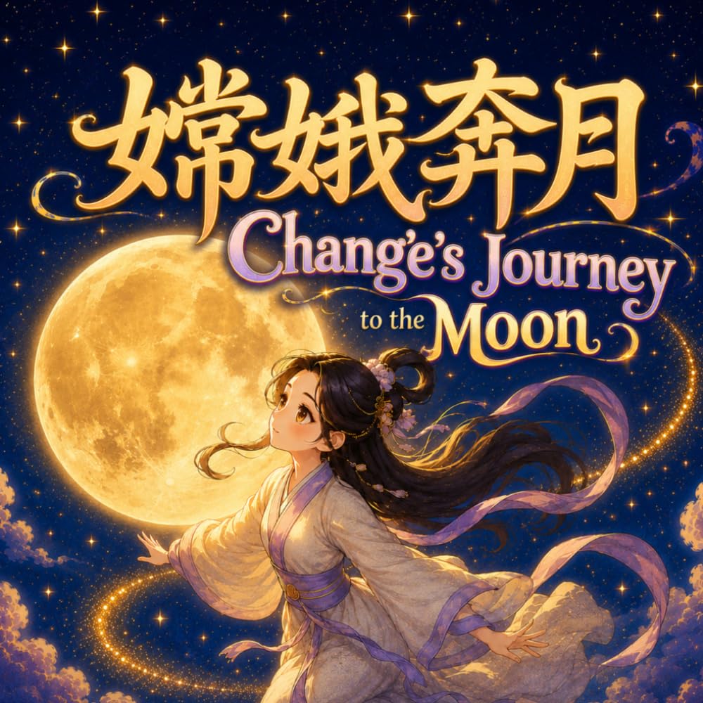 Chang'e's Journey to the Moon: Chinese Mythology Stories for Kids in Eglish, Chinese, and Pinyin (English-Chinese Bilingual Kids' Books)