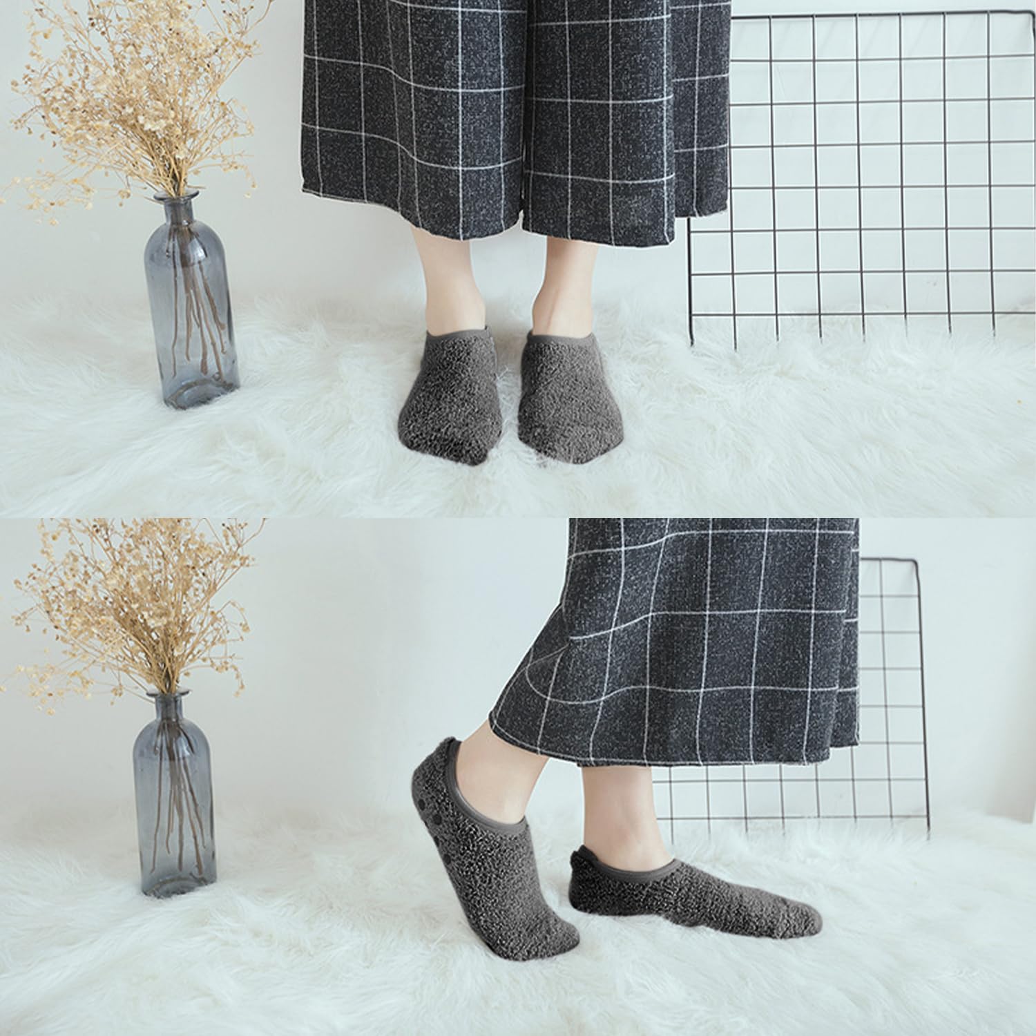 Calcetines de Forro Polar Coral 5 Pares - Calcetines Gruesos y Suaves para Invierno