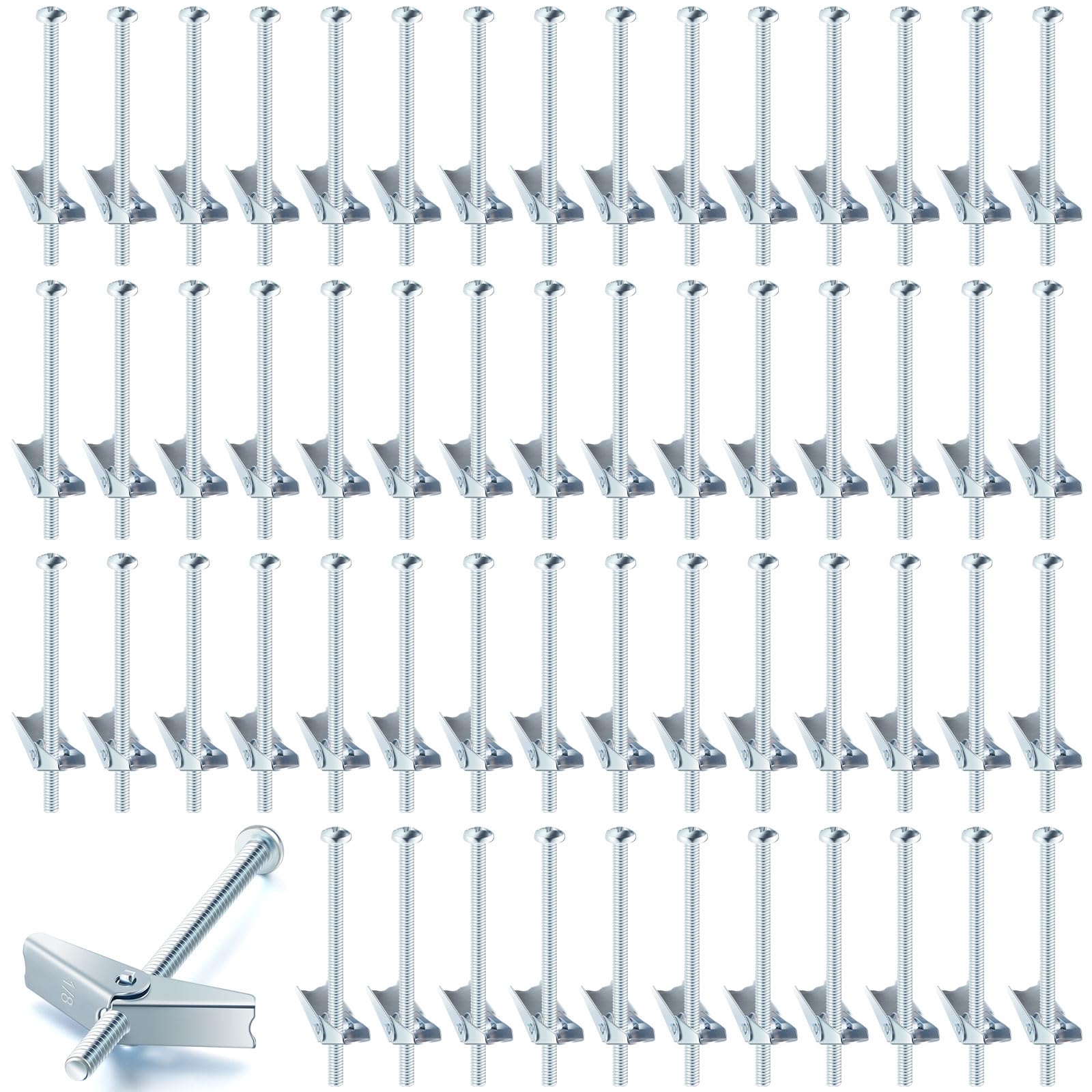 Toggle Anchors - 100 Pack for Drywall -7