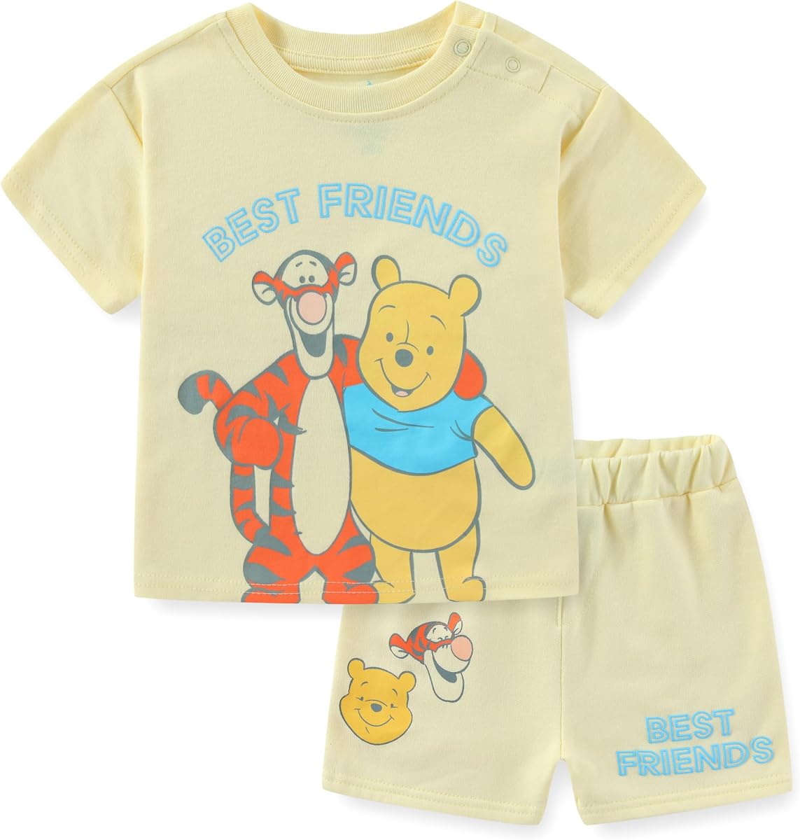 Disney Winnie the Pooh Tigger - Conjunto de camiseta y pantalones cortos de manga corta para bebé
