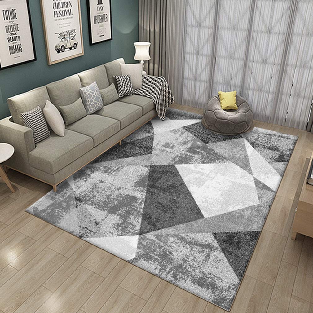 Buy MOXIC Soft Geometric Living Room Area Rugs Rectangular Children Crawling Bedroom Rug Fleece Anti-Slip Carpets Modern Home Decor Mats Indoor Outdoor Runners Nursery 5' X 6.5' — BookShops.in