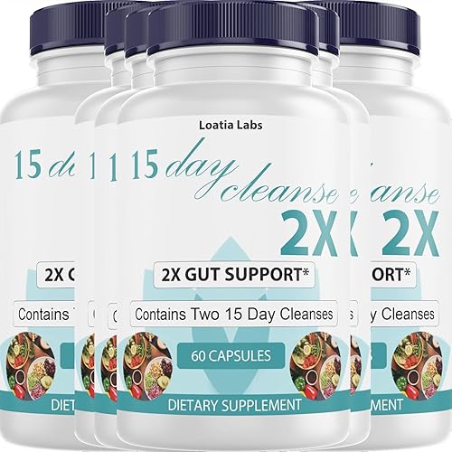 Miniatura 4 de 15 Day Cleanse 2X - Soporte doble intestinal y de colon - Desintoxicación avanzada de limpieza intestinal para mujeres y hombres con alfalfa,