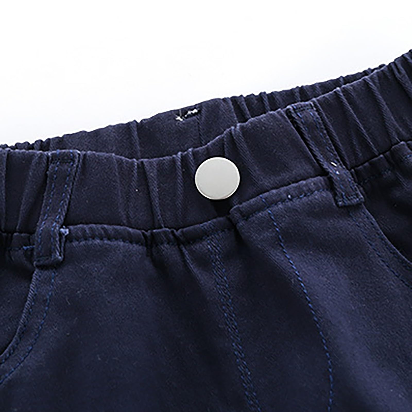 Toddler Boys Cargo Sweatpants Pockets Elastic Waist Kids Aesthetic Casual Baggy Athletic Joggers (Navy, 4-5 Years)