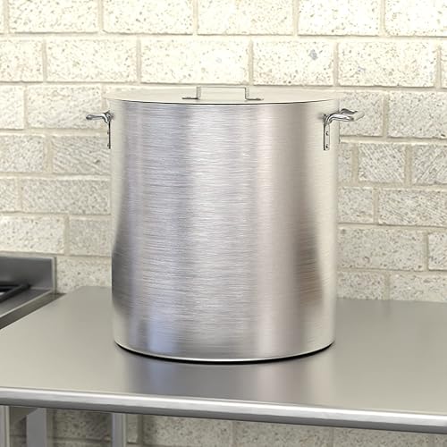 Miniatura 3 de Krollen Industrial Maceta de aluminio de peso estándar de 60 cuartos con tapa