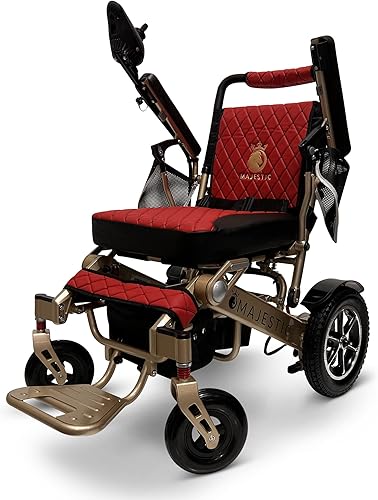 Majestic IQ-7000 - Sillas de ruedas eléctricas plegables para adultos, silla de ruedas ligera, ultraligera para personas mayores, silla de ruedas