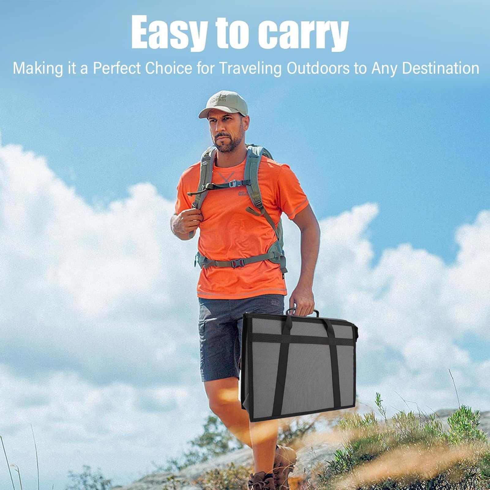 Yosoo Canvas Satellite Carry Bag, Lightweight Handbag with Design, Large Capacity for RV, Outdoor Travel