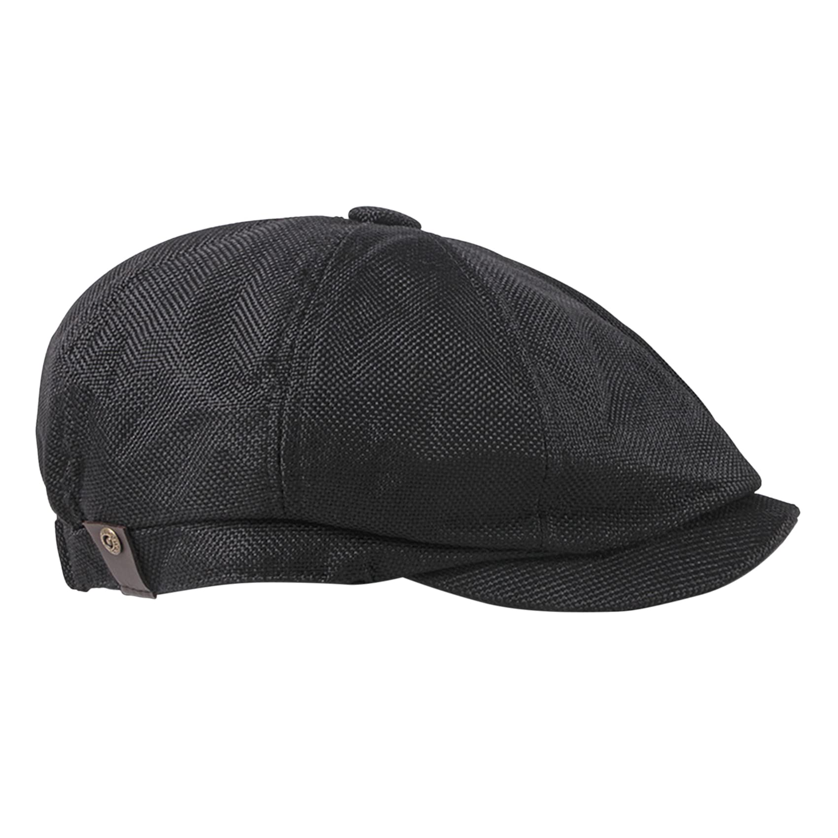 PORSYOND Gatsby Flat Newsboy-pet voor heren, elastische band, petten voor heren, effen kleur, barethoed voor lente, herfst, winter, Donkergrijs, One size
