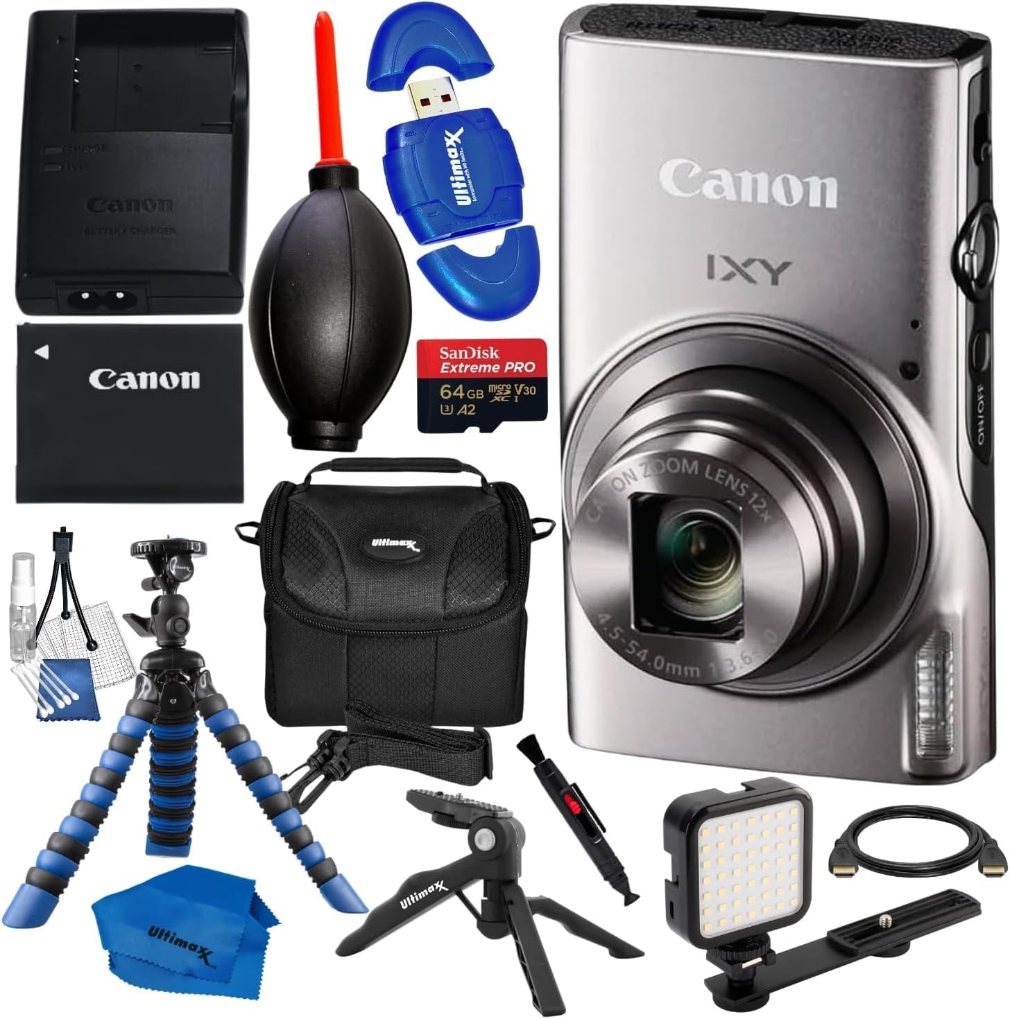 Cámara Digital Compacta SSE IXY650 Plata con Accesorios miniatura 1