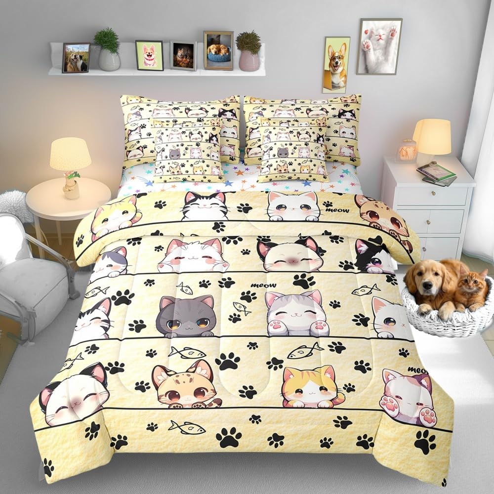 Linge de lit chatons mignons pour créer une chambre d'enfant cocooning