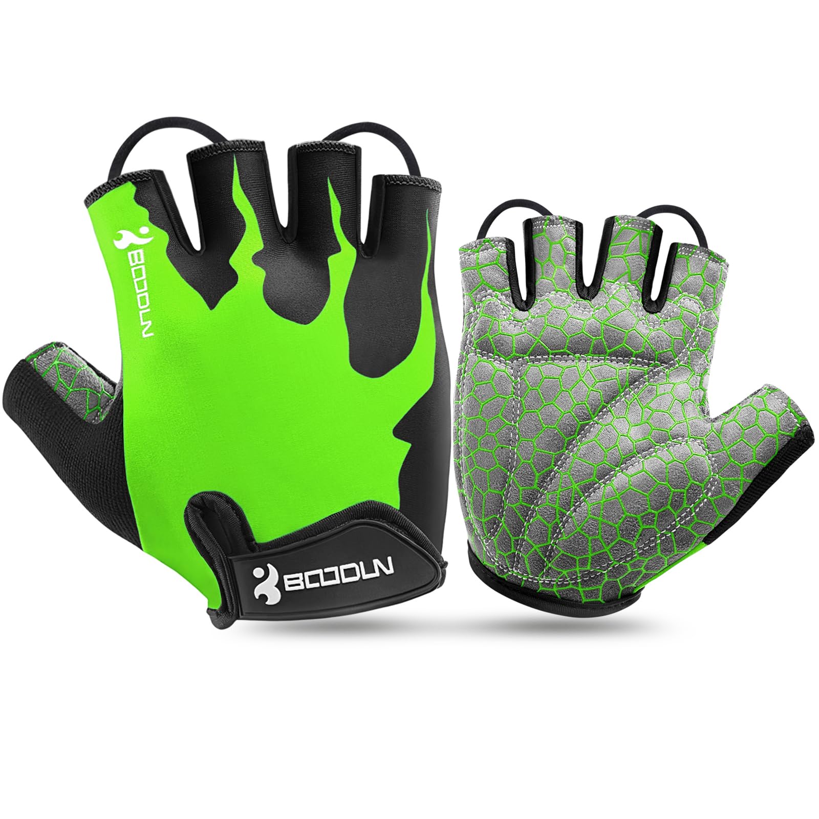 KONVINIT Fahrradhandschuhe Herren Sommer Halbfinger MTB Handschuhe,Radhandschuhe für Mountainbike/Rennrad,Fahrrad Handschuhe Freizeit Herren und Damen,Atmungsaktive rutschfeste Stoßdämpfung
