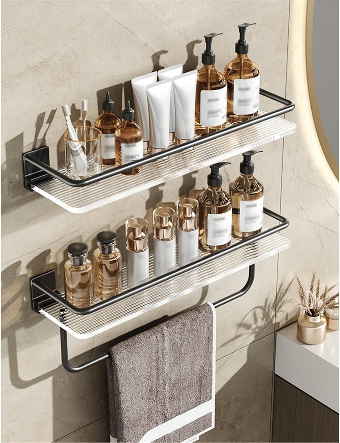 Floating Shelves Bathroom Shelf Storage Shelves for Bathroom Kitchen Living Room & Bedroom