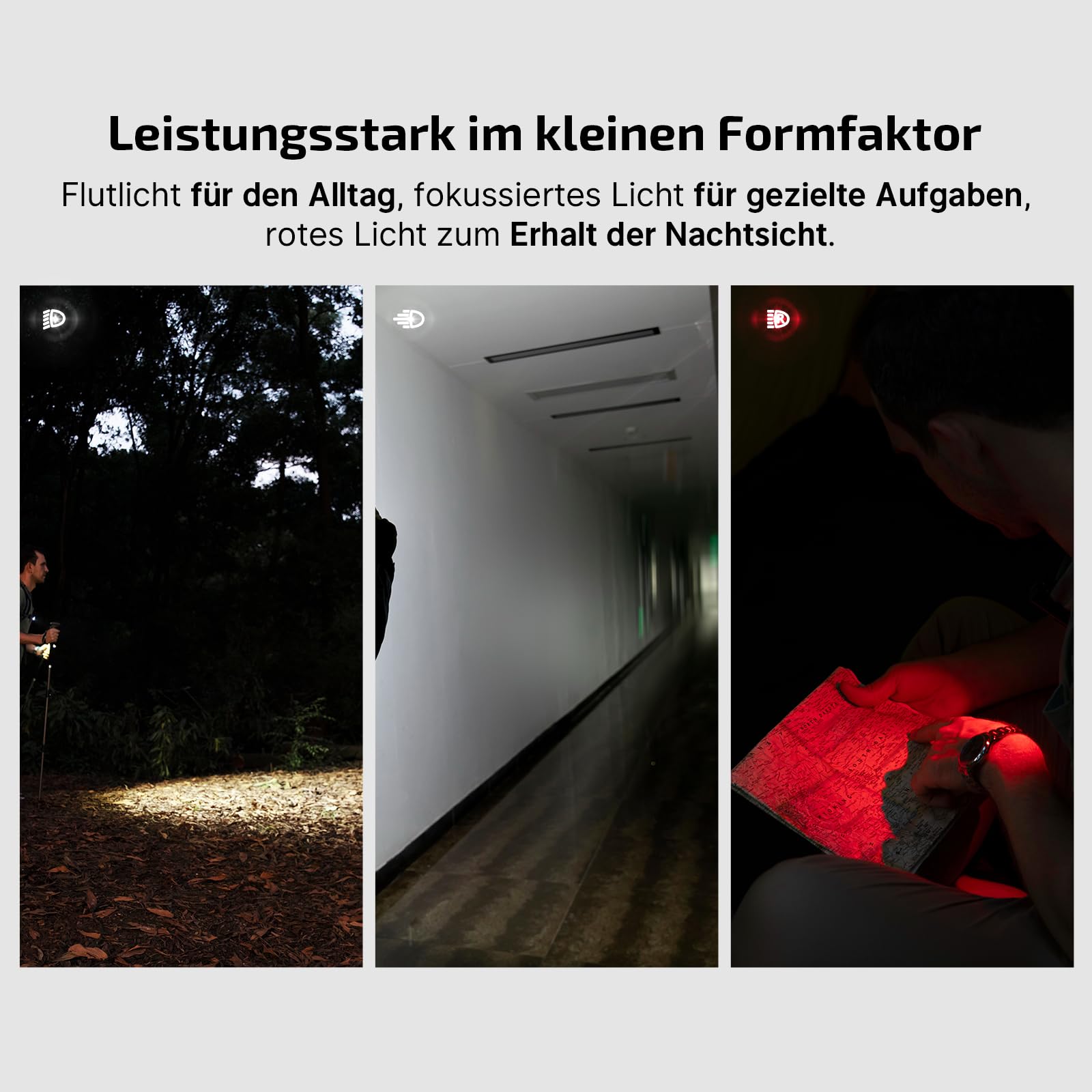 OLIGHT Oclip Pro Mini LED Taschenlampe 500 LM USB-C wiederaufladbar IPX6 Clip Lampe Orange