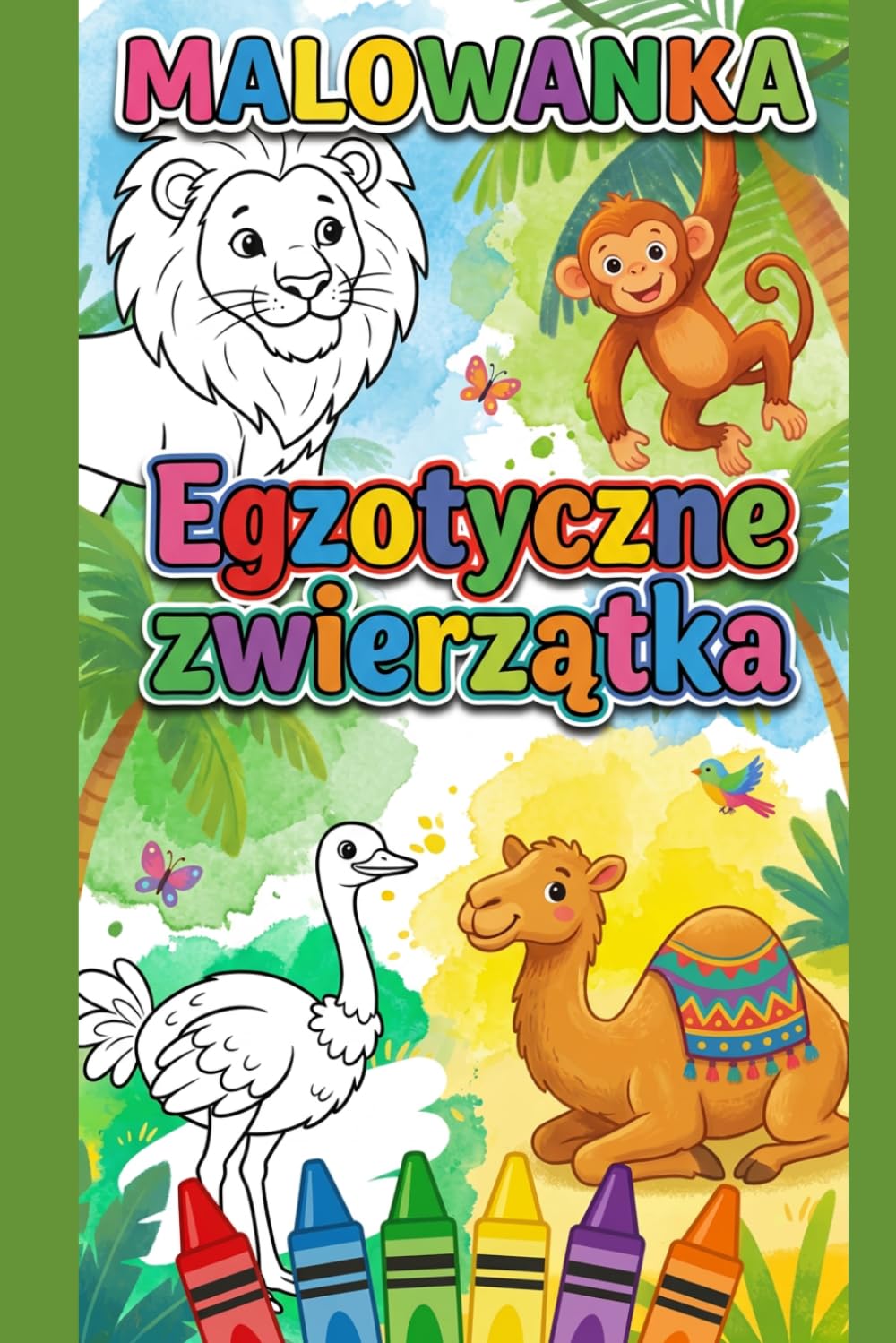 Malowanka Egzotyczne Zwierzątka: dla dzieci od lat 5