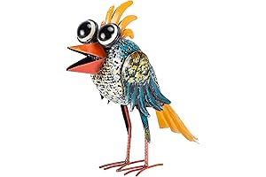 Alpine Corporation Standing Metal Bird Yard Statue