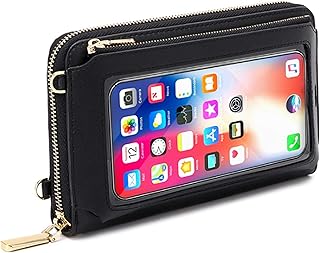 Women Large Capacity Credit Card Wallet Crossbody Phone Purse Shoulder Bag with Touch Screen for Samsung Galaxy A73 5G, A53 5G, A33 5G, F23, M33, M23, S22 5G, S22+ 5G, S22 Ultra 5G, S21 FE 5G