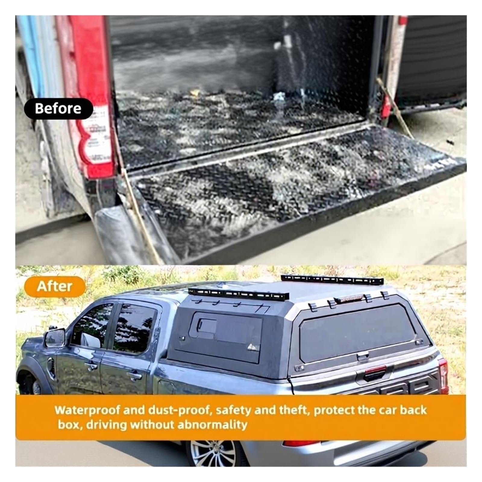 Wielofunkcyjna osłona bagażnika z twardym dachem, kompatybilna z Dodge Ram 1500, montaż na śruby aluminiowe, otwieranie ręczne