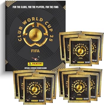 Panini FIFA Club World Cup Sticker Album 2025 Official Licensed 15 Paket 75 stickers+ Stciker Album kbestworldcup15pack
