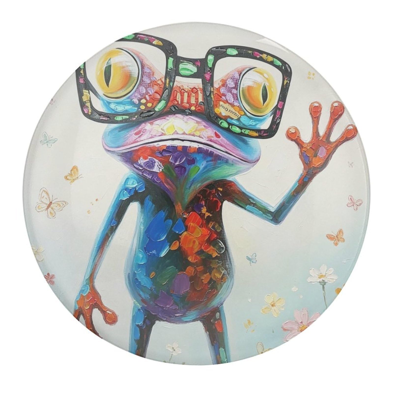 Fekiloot Style Happy Frog Refrigerator Magnet Fridge Magnet4 Pcs