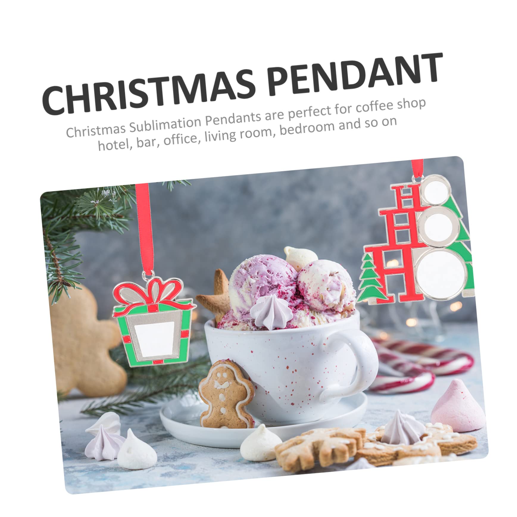 PRETYZOOM 16 STK Christbaumschmuck Weihnachtsbaum Anhänger Weihnachtsbedarf Hängende Dekoration Personalisierter Weihnachtsschmuck Weihnachts-Layout-Requisite Weihnachtsdeko Legierung