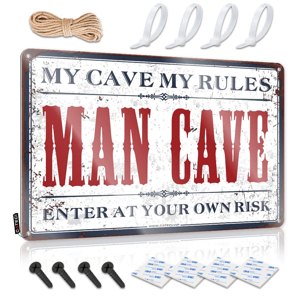 Sarcastic Metal Signs Wrning Enter At Your Own Risk Tin Sign Funny Outdoor Signs Funny Wall Decor Signs(30X40CM)