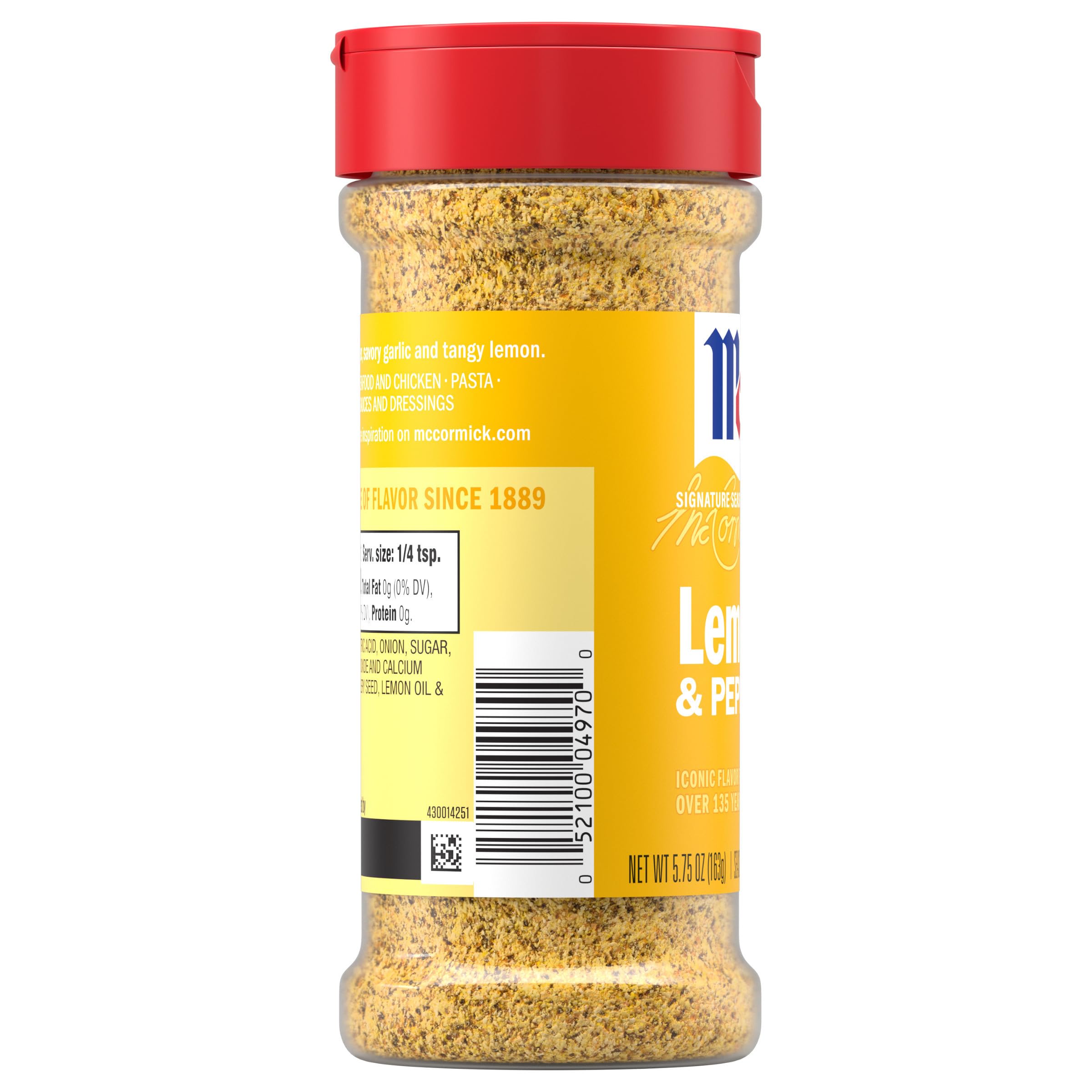 McCormick Perfect Pinch Lemon & Pepper Seasoning, 5.75 oz